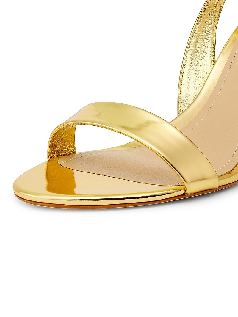 Slingback 85MM Leather Sandals