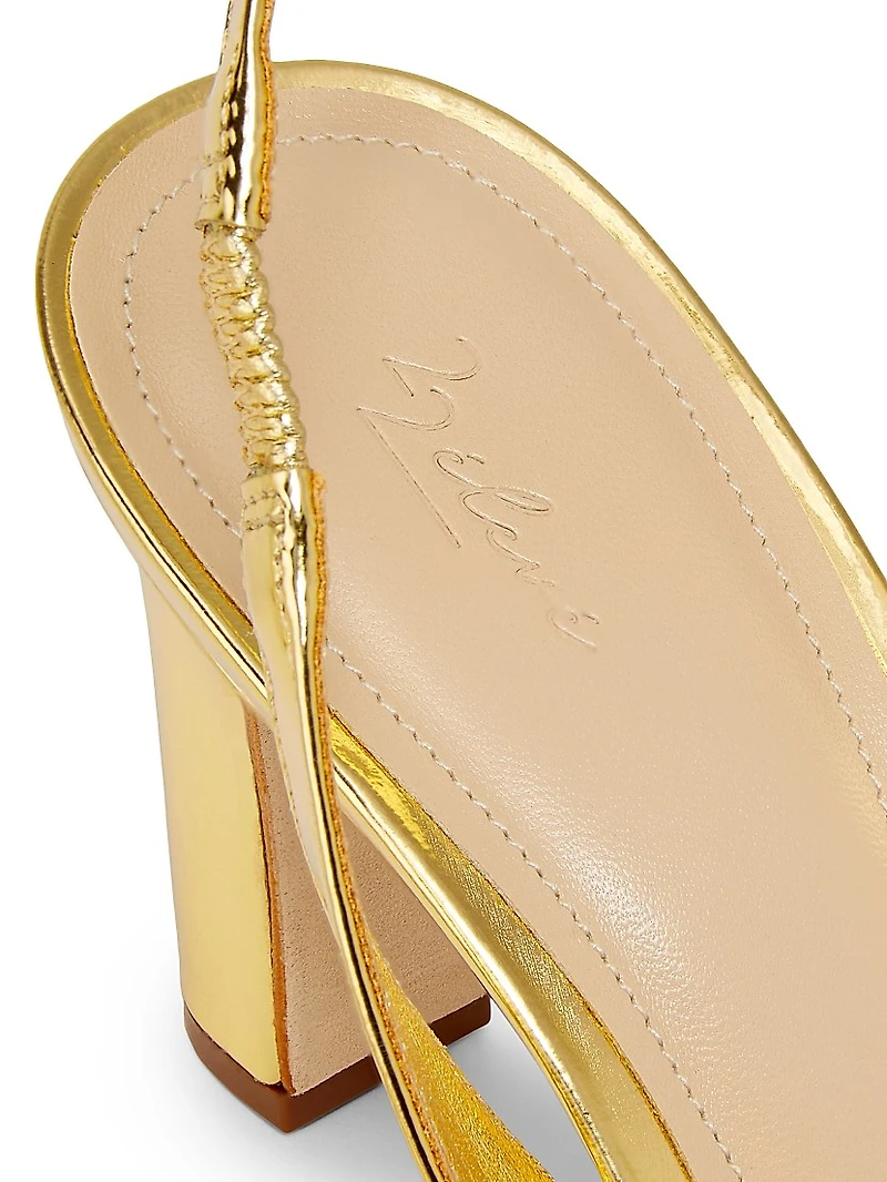 Slingback 85MM Leather Sandals