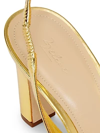 Slingback 85MM Leather Sandals