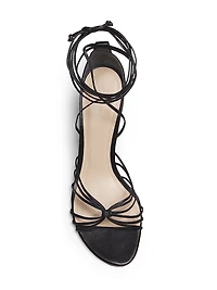 Ankle Wrap 90MM Leather High Heel Sandals