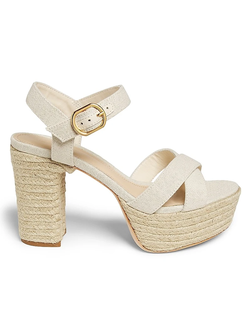 Platform Espadrille High-Heel Sandals