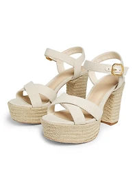 Platform Espadrille High-Heel Sandals
