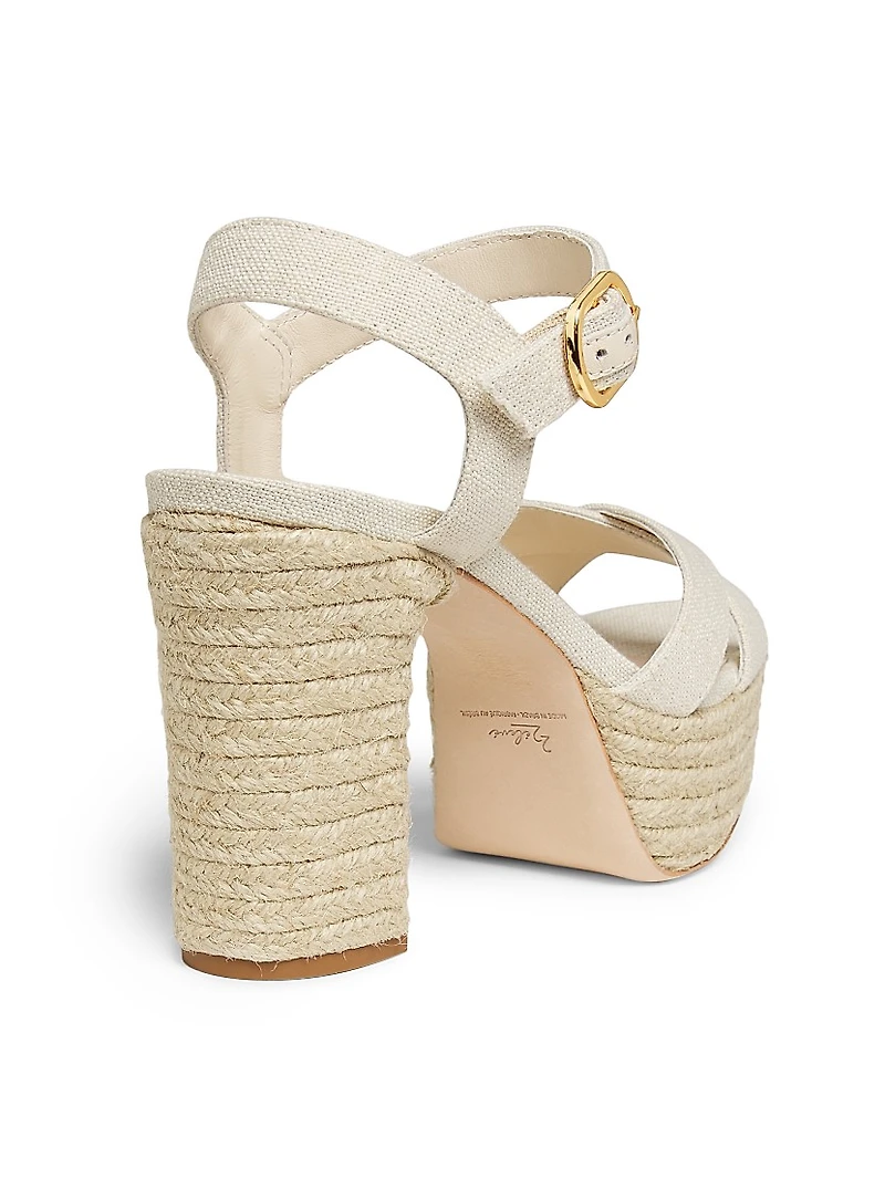 Platform Espadrille High-Heel Sandals