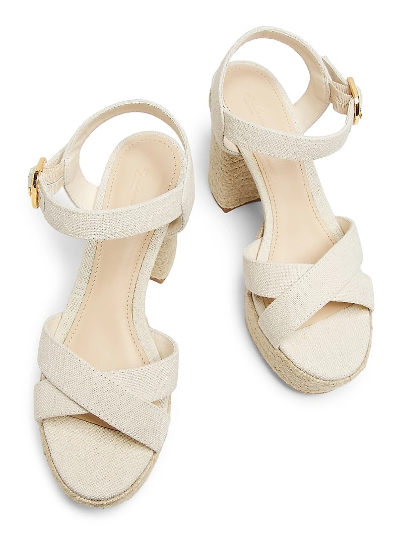 Platform Espadrille High-Heel Sandals