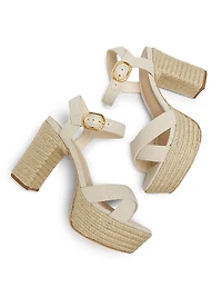Platform Espadrille High-Heel Sandals
