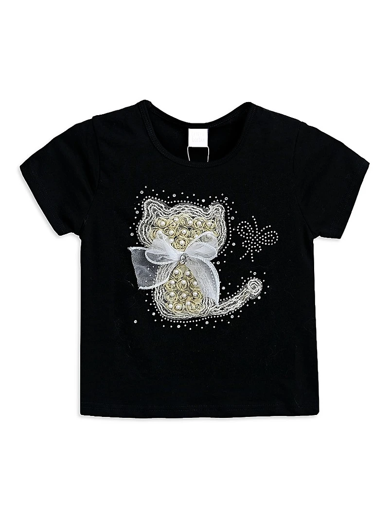Baby Girl's, Little Girl's & Cat T-Shirt
