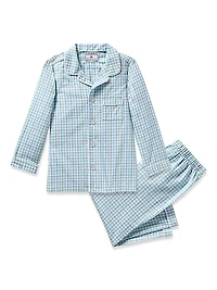 Baby's, Little Kid's & Kid's Gingham Twill Pajama Set