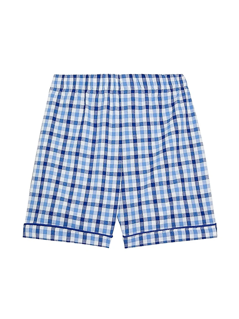 Baby Boy's, Little Boy's & Gingham Shorts Pajama Set