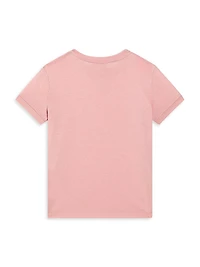 Little Girl's & Embellished Logo T-Shirt