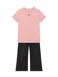 Little Girl's & Embellished Logo T-Shirt