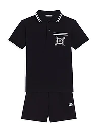 Little Boy's & Boys's Logo Sweat Shorts