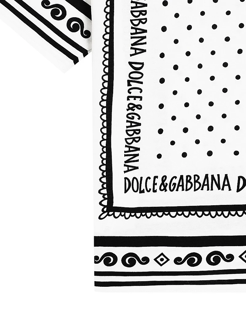 Little Boy's & Logo Bandana Print T-Shirt