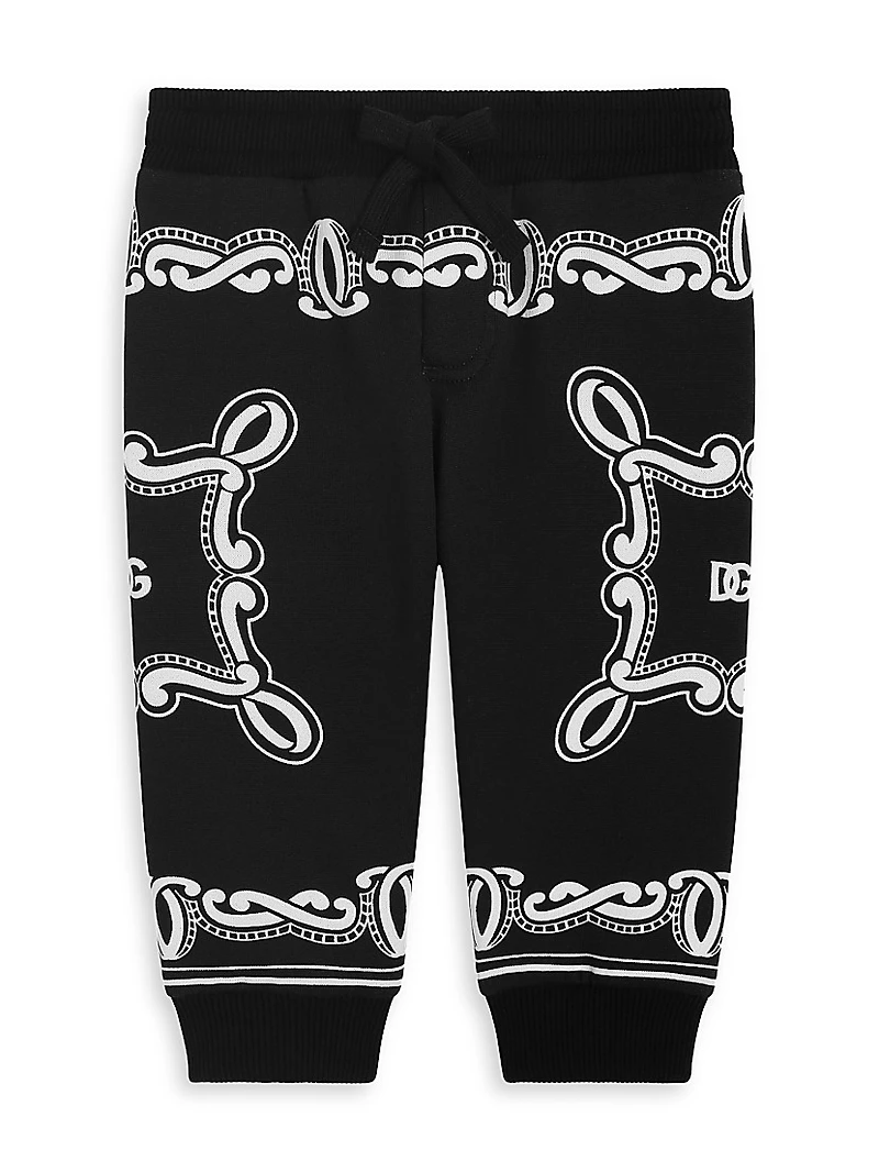 Baby Boy's Logo Bandana Print Joggers