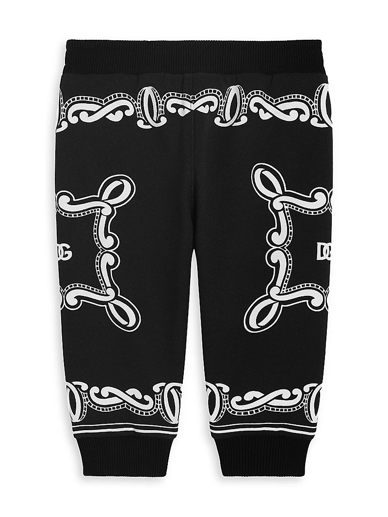 Baby Boy's Logo Bandana Print Joggers