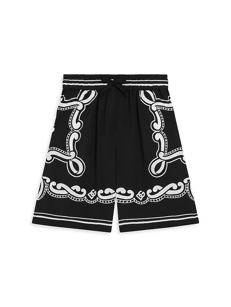 Little Boy's & Logo Bandana Shorts