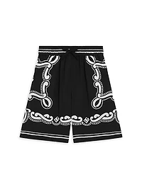 Little Boy's & Logo Bandana Shorts
