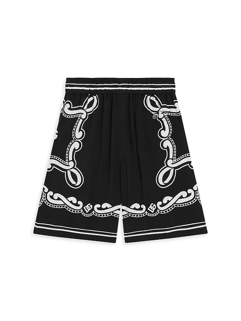 Little Boy's & Logo Bandana Shorts