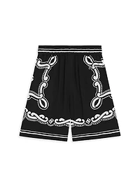 Little Boy's & Logo Bandana Shorts
