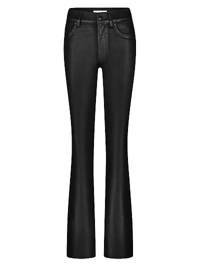 Bridget Bootcut High Rise Instasculpt Coated Jeans