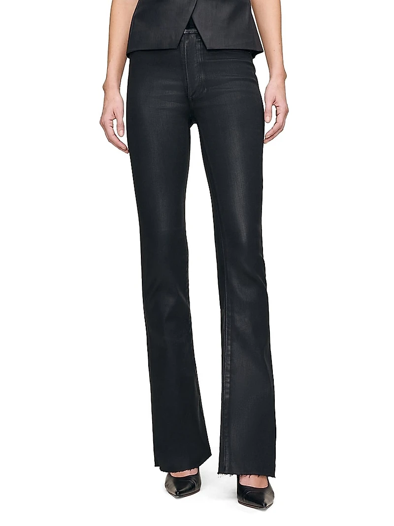 Bridget Bootcut High Rise Instasculpt Coated Jeans