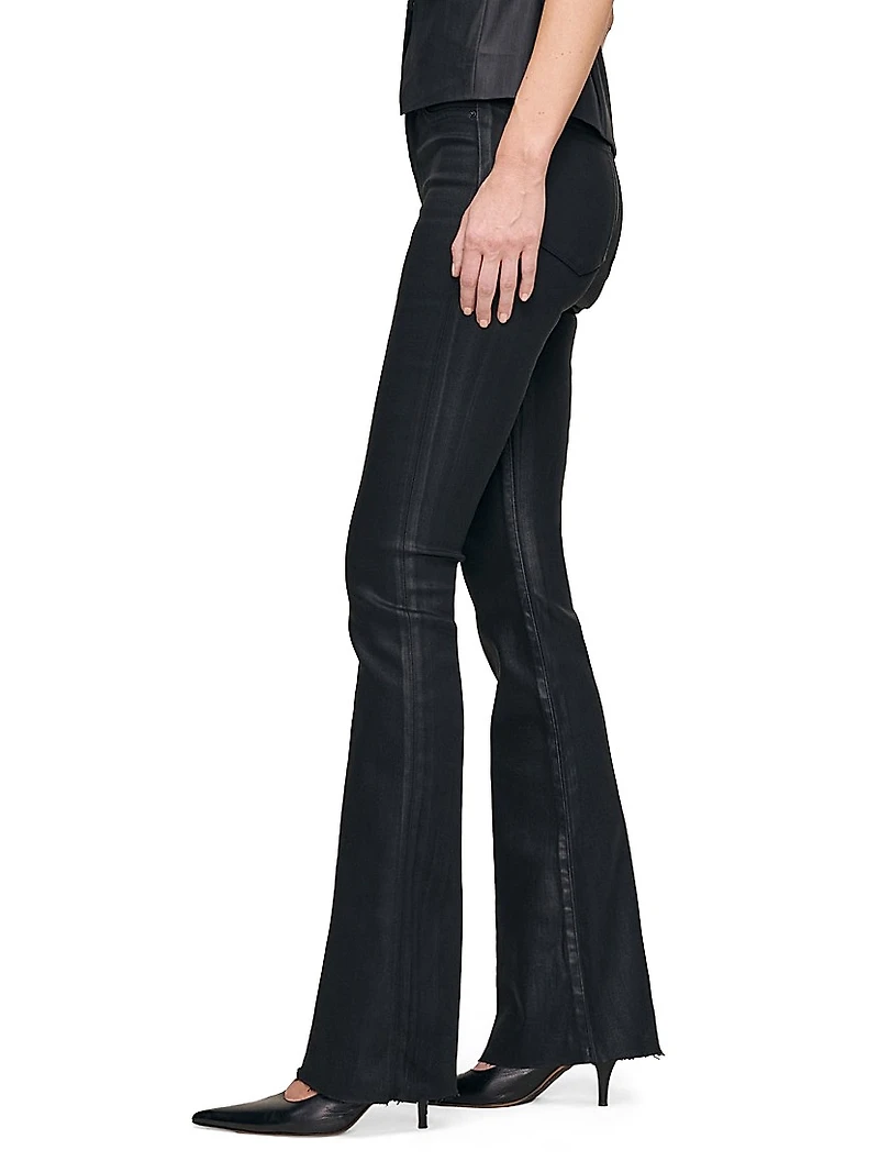 Bridget Bootcut High Rise Instasculpt Coated Jeans