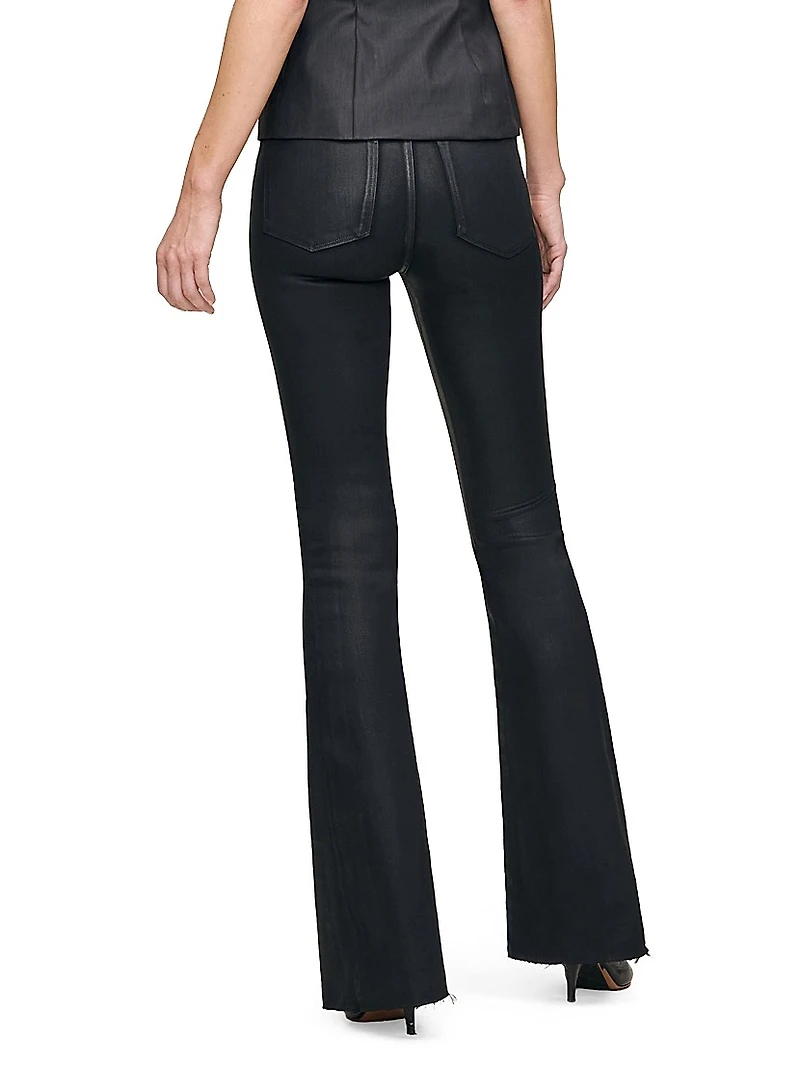 Bridget Bootcut High Rise Instasculpt Coated Jeans