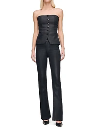 Bridget Bootcut High Rise Instasculpt Coated Jeans