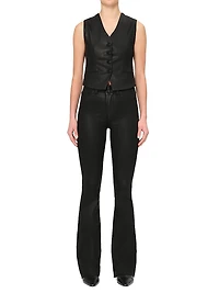 Bridget Bootcut High Rise Instasculpt Coated Jeans