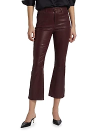 Le Crop Leather Mini Boot Pants
