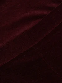 Velvet Cropped Wide-Leg Pants