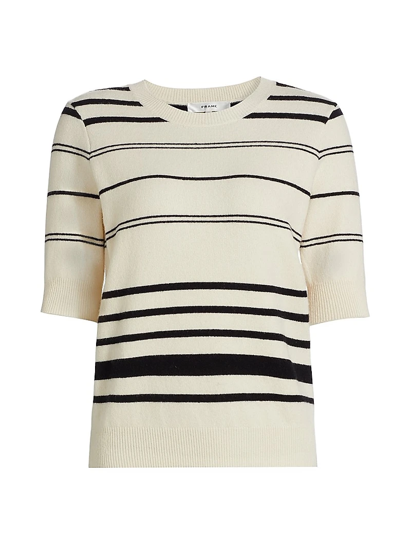 Striped Wool-Cashmere Sweater