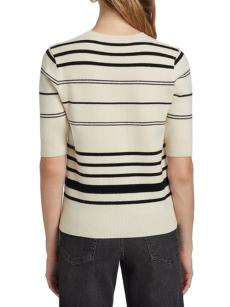 Striped Wool-Cashmere Sweater