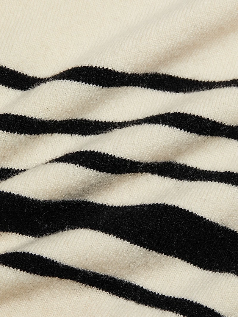 Striped Wool-Cashmere Sweater