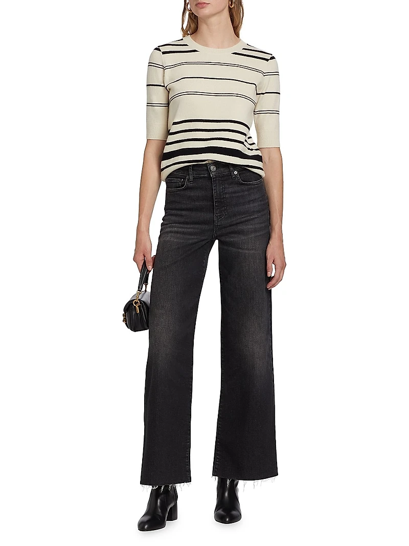 Striped Wool-Cashmere Sweater