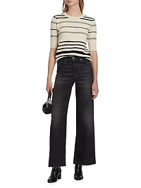 Striped Wool-Cashmere Sweater