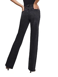 Good Icon Embellished Straight-Leg Jeans