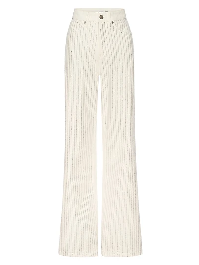 Good Ease Rhinestone Pinstripe Jeans