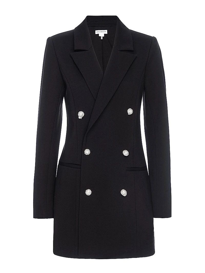 Ponte Embellished Executive Blazer Minidress