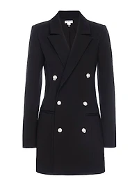 Ponte Embellished Executive Blazer Minidress