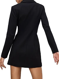 Ponte Embellished Executive Blazer Minidress