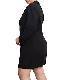 Ponte Embellished Executive Blazer Minidress