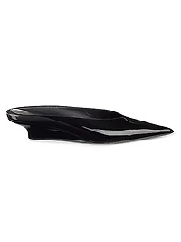 Sharp 35MM Patent Leather Wedge Mules