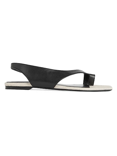 Leather Slingback Sandals