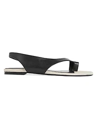 Leather Slingback Sandals