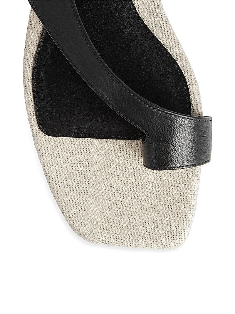 Leather Slingback Sandals