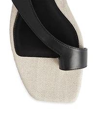 Leather Slingback Sandals
