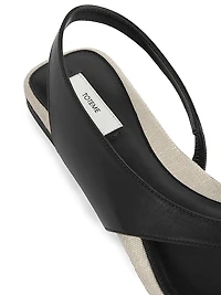 Leather Slingback Sandals