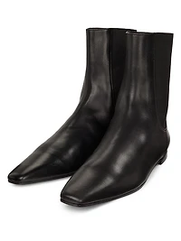 High-Top Leather Chelsea Boots