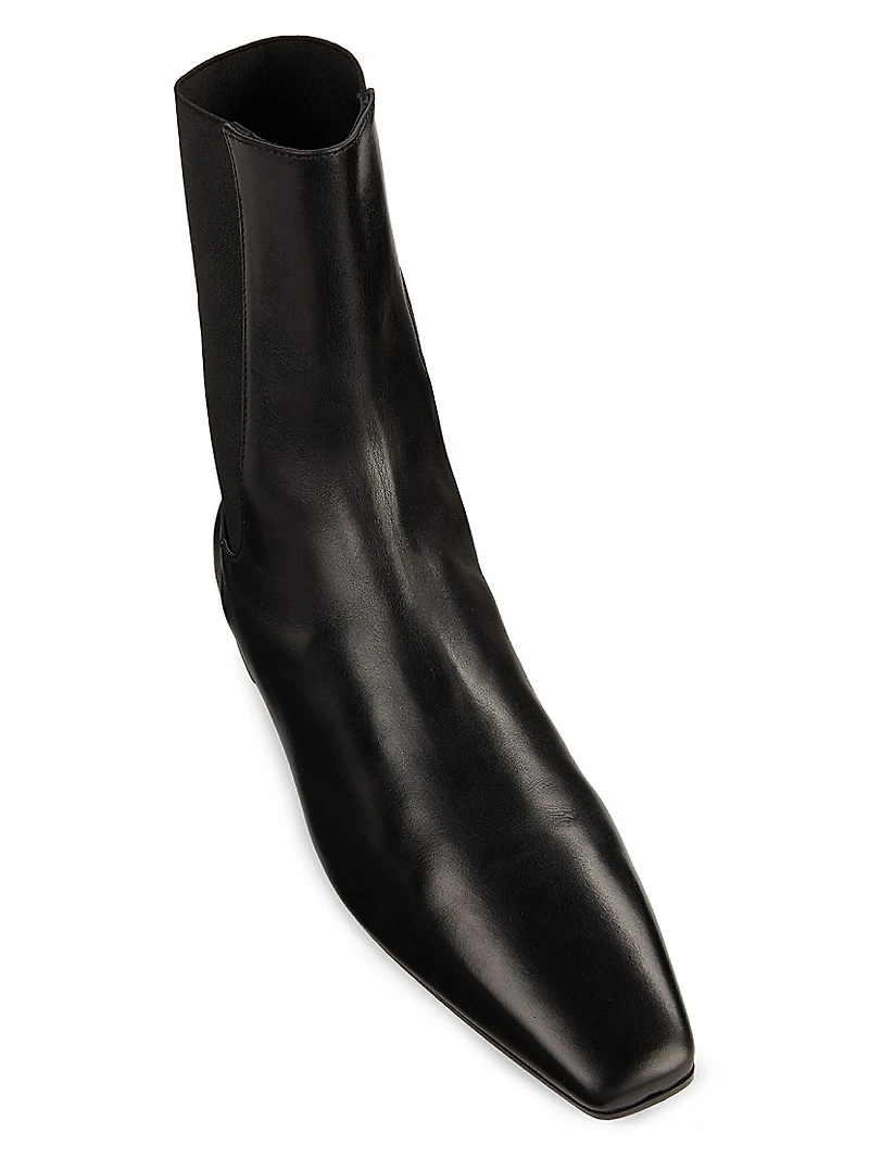 High-Top Leather Chelsea Boots