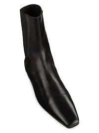 High-Top Leather Chelsea Boots